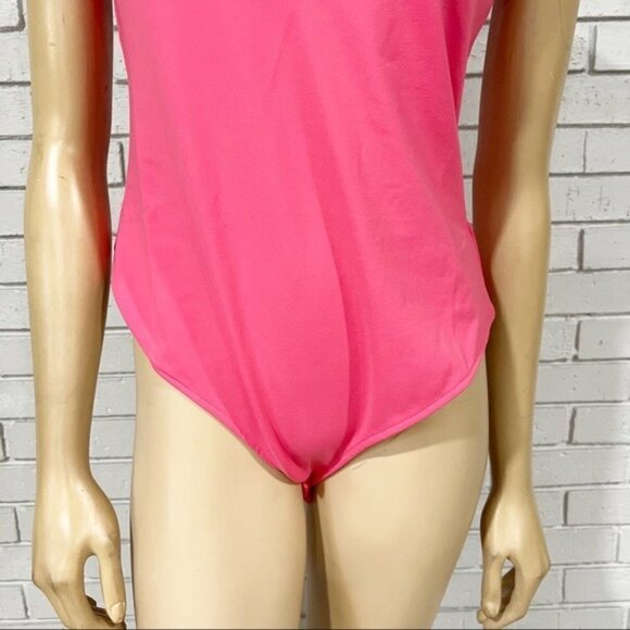 Free People Women’s Keep It Sleek Duo Festival Fuchsia Bodysuit - Size Large - Picture 6 of 10